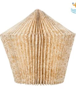 Ascetic Gold Patterned Paper Lantern