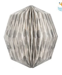 Ascetic Silver Patterned Paper Lantern Sale