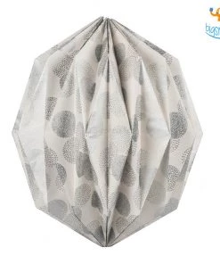 Ascetic Silver Patterned Paper Lantern Sale