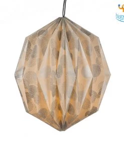 Ascetic Silver Patterned Paper Lantern Sale