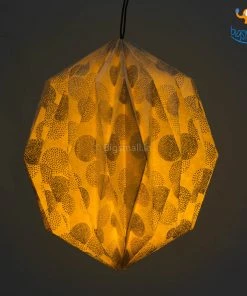 Ascetic Silver Patterned Paper Lantern Sale