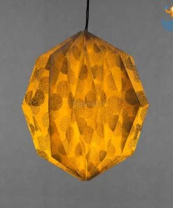 Ascetic Silver Patterned Paper Lantern Sale