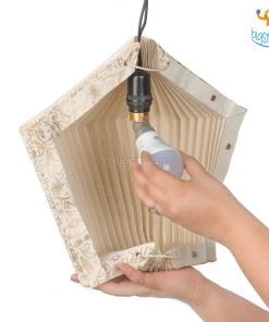 Ascetic Gold Patterned Paper Lantern