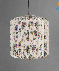 Ascetic Multicolored Patterned Paper Lantern All Of It
