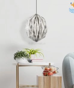 Ascetic Silver Patterned Paper Lantern Sale