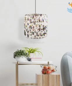 Ascetic Multicolored Patterned Paper Lantern All Of It