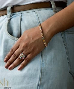 Ash Designs Paradise Valley Semi-Precious Ring Set In Silver