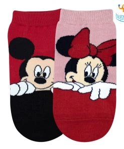 Balenzia Peeking Mickey & Mini Mouse Socks - Pack Of 2