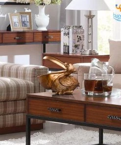 Coral Tree Father's Day Pelican Storage Table Decorative