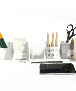 Elite Earth Gurpreet Penta Concrete Desk Organiser Box