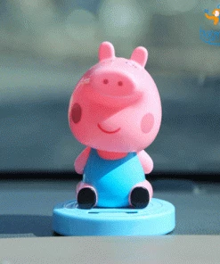 Bigsmall_hmk Gifts Peppa Pig Solar Powered Bobblehead