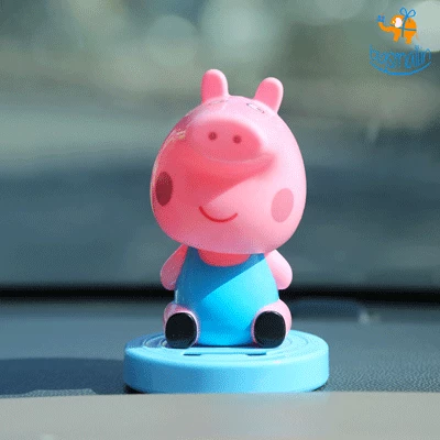 Bigsmall_hmk Gifts Peppa Pig Solar Powered Bobblehead