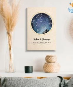 Chitra Chaya Personalized Wooden Frame - Stars Above Us | COD Not Available