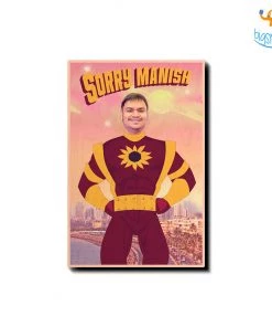 Chitra Chaya Father's Day Personalized Sorry Shaktiman Wooden Frame | COD Not Available