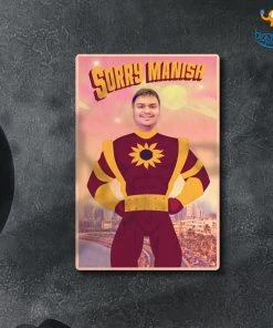 Chitra Chaya Father's Day Personalized Sorry Shaktiman Wooden Frame | COD Not Available