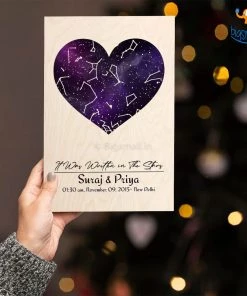 Chitra Chaya Personalized Wooden Frame - Written In The Stars | COD Not Available