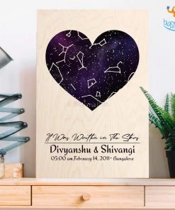 Chitra Chaya Personalized Wooden Frame - Written In The Stars | COD Not Available