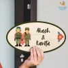Chitra Chaya Personalized Army Couple Name Plate | COD Not Available