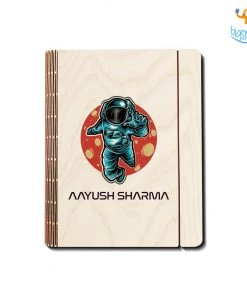 Chitra Chaya Personalized Astro Theme Wooden Binder Diary | COD Not Available