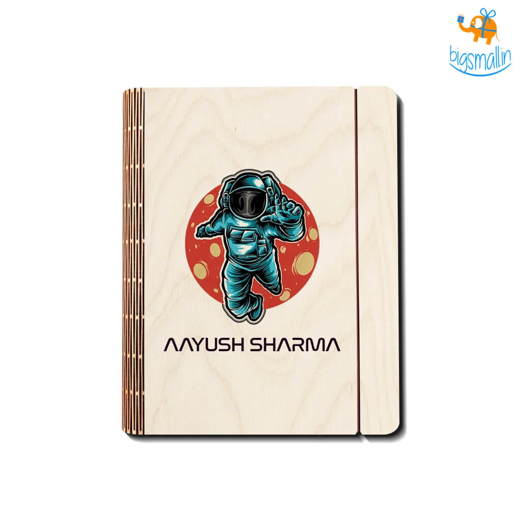 Chitra Chaya Personalized Astro Theme Wooden Binder Diary | COD Not Available
