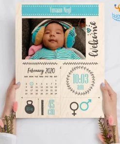 Chitra Chaya Personalized Newborn Baby Portrait Frame | COD Not Available
