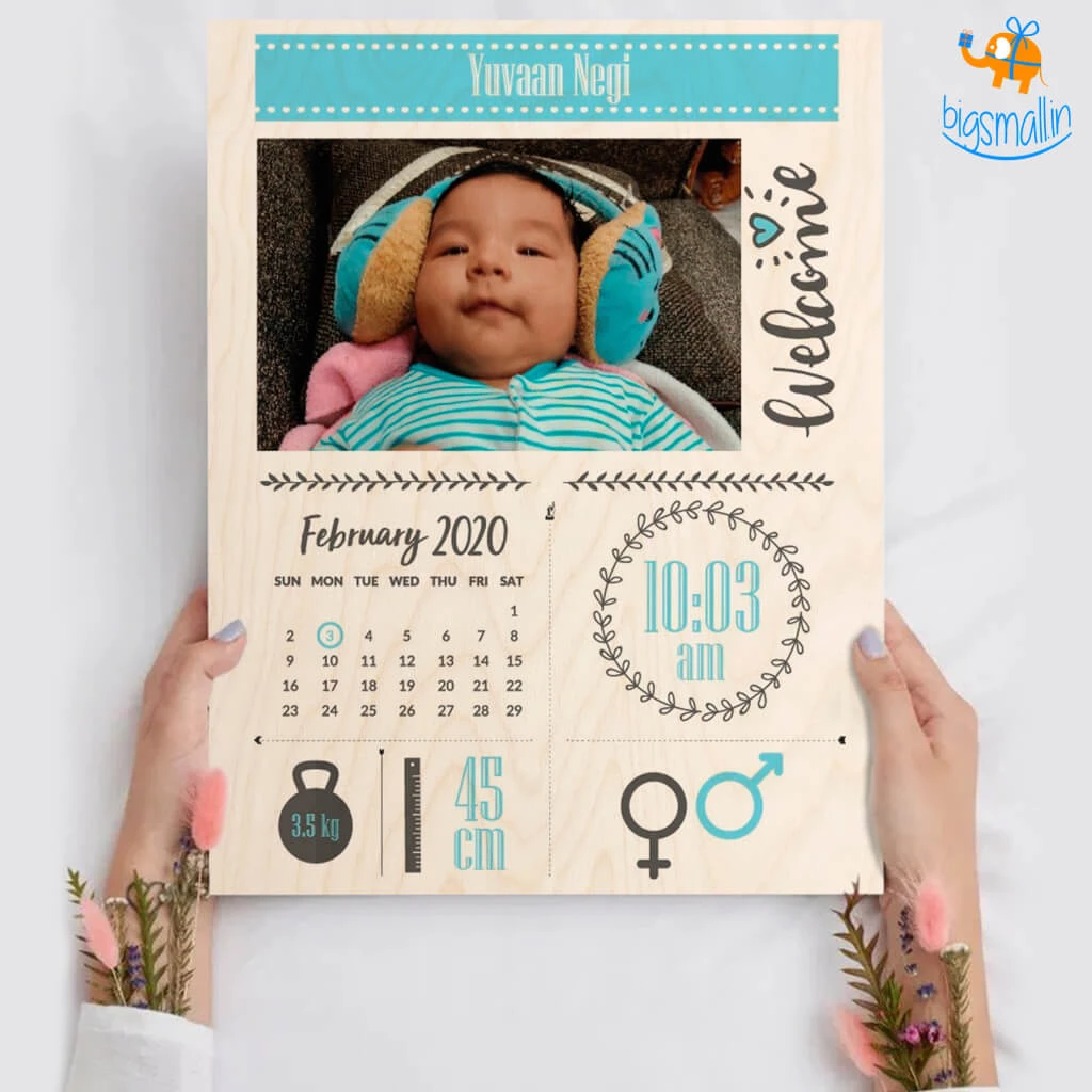 Chitra Chaya Personalized Newborn Baby Portrait Frame | COD Not Available