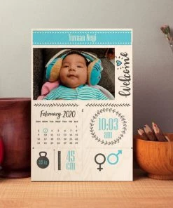 Chitra Chaya Personalized Newborn Baby Portrait Frame | COD Not Available