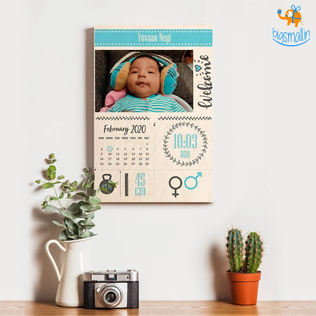 Chitra Chaya Personalized Newborn Baby Portrait Frame | COD Not Available