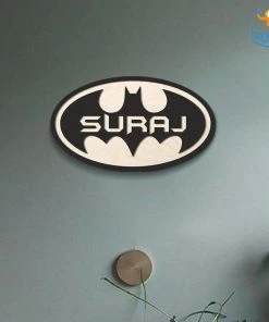 Chitra Chaya Personalized Batman Themed Nameplate | COD Not Available