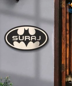 Chitra Chaya Personalized Batman Themed Nameplate | COD Not Available