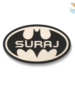 Chitra Chaya Personalized Batman Themed Nameplate | COD Not Available
