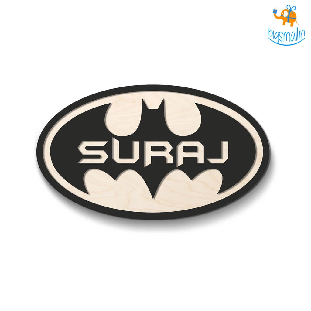Chitra Chaya Personalized Batman Themed Nameplate | COD Not Available