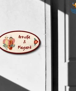 Chitra Chaya Personalized Bengali Couple Name Plate | COD Not Available