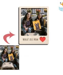 Chitra Chaya Personalized Best Mom Wooden Fridge Magnet | COD Not Available