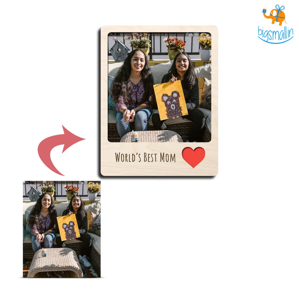 Chitra Chaya Personalized Best Mom Wooden Fridge Magnet | COD Not Available