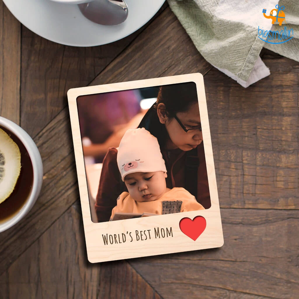 Chitra Chaya Personalized Best Mom Wooden Fridge Magnet | COD Not Available