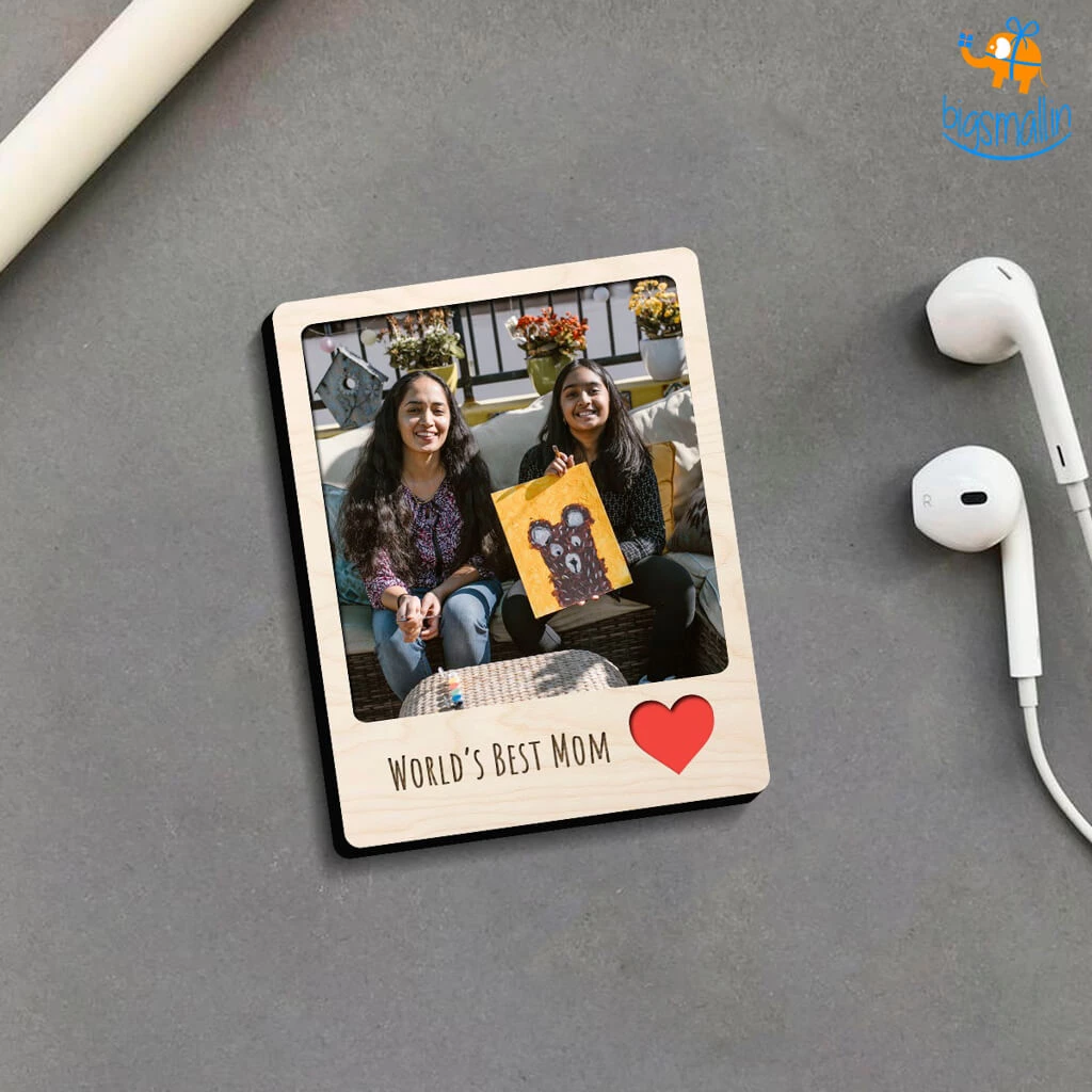 Chitra Chaya Personalized Best Mom Wooden Fridge Magnet | COD Not Available