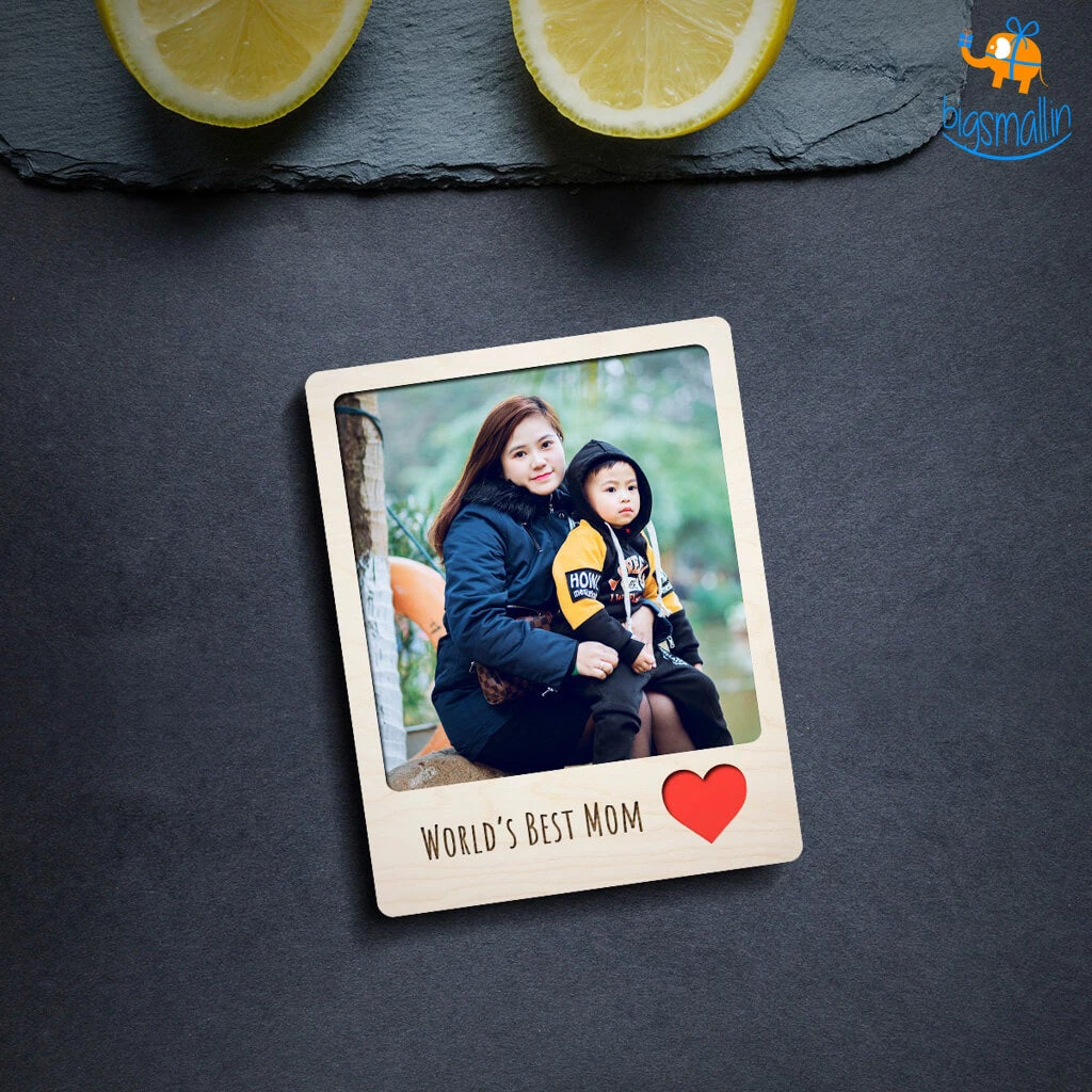 Chitra Chaya Personalized Best Mom Wooden Fridge Magnet | COD Not Available