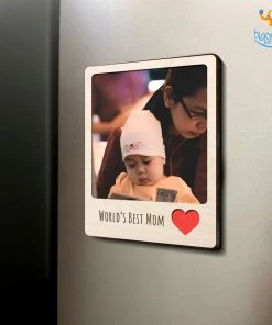 Chitra Chaya Personalized Best Mom Wooden Fridge Magnet | COD Not Available