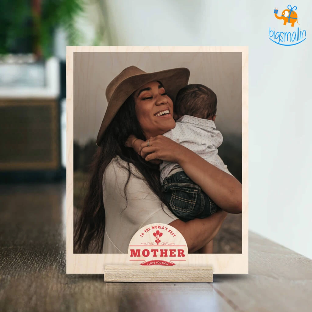 Chitra Chaya Mother's Day Personalized Wooden Print Frame | COD Not Available