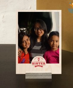 Chitra Chaya Best Sister Personalized Wooden Print Frame | COD Not Available