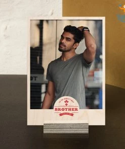 Chitra Chaya Best Brother Personalized Wooden Print Frame | COD Not Available