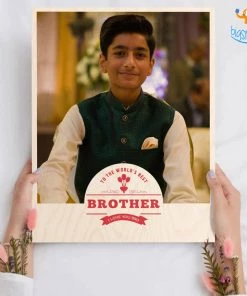 Chitra Chaya Best Brother Personalized Wooden Print Frame | COD Not Available
