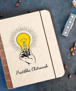 Chitra Chaya Personalized Idea Theme Wooden Binder Diary | COD Not Available