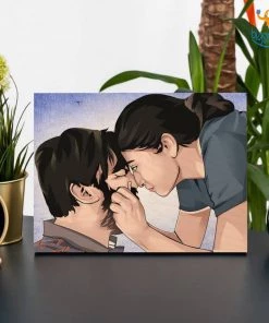 Chitra Chaya Personalized Caricature Wooden Portrait | COD Not Available