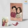 Chitra Chaya Personalized Caricature Wooden Portrait | COD Not Available