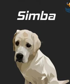 Chitra Chaya Personalized Pets Caricature Wooden Portrait | COD Not Available