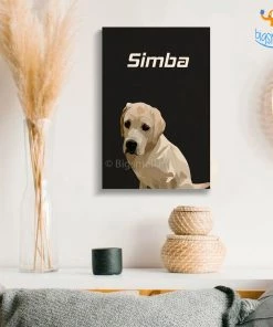 Chitra Chaya Personalized Pets Caricature Wooden Portrait | COD Not Available