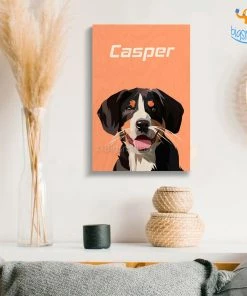 Chitra Chaya Personalized Pets Caricature Wooden Portrait | COD Not Available