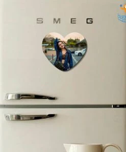 Chitra Chaya Personalized Heart Wooden Fridge Magnet | COD Not Available